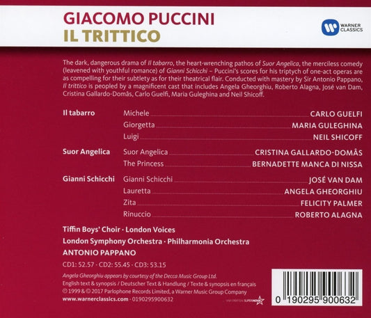 Puccini: Il Trittico - Pappano (3 CDs)