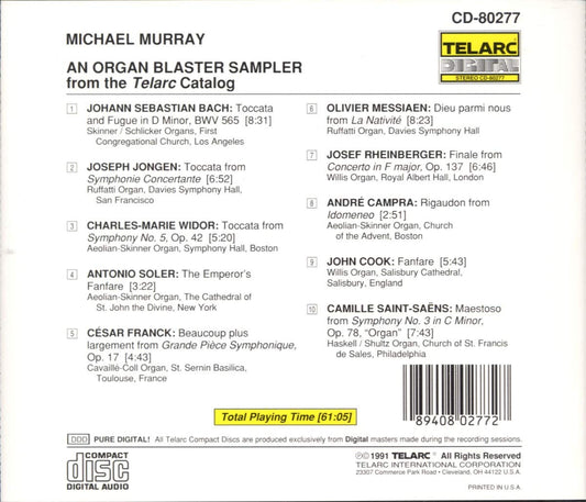 ORGAN BLASTER - BEST OF Michael Murray