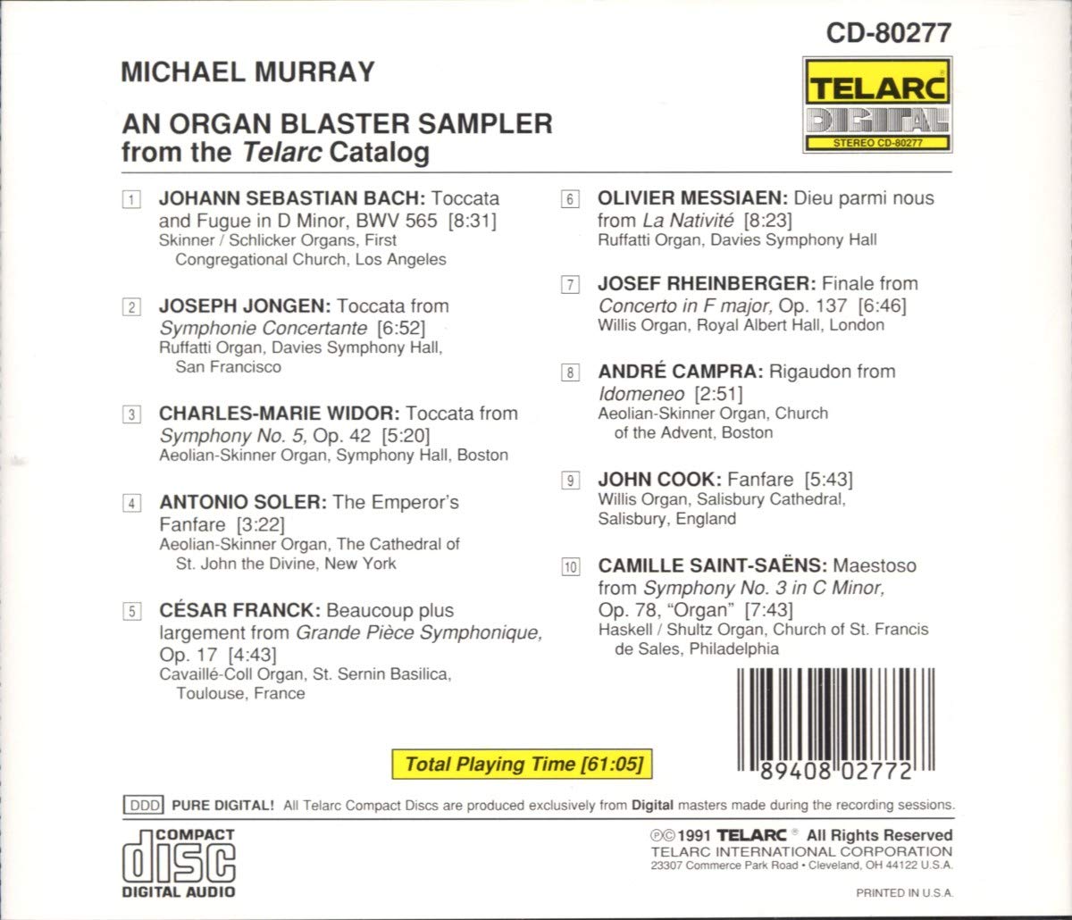ORGAN BLASTER - BEST OF Michael Murray