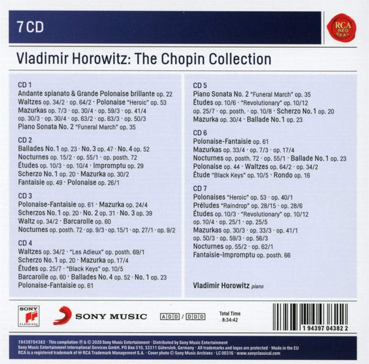 VLADIMIR HOROWITZ: THE CHOPIN COLLECTION (7 CDS)
