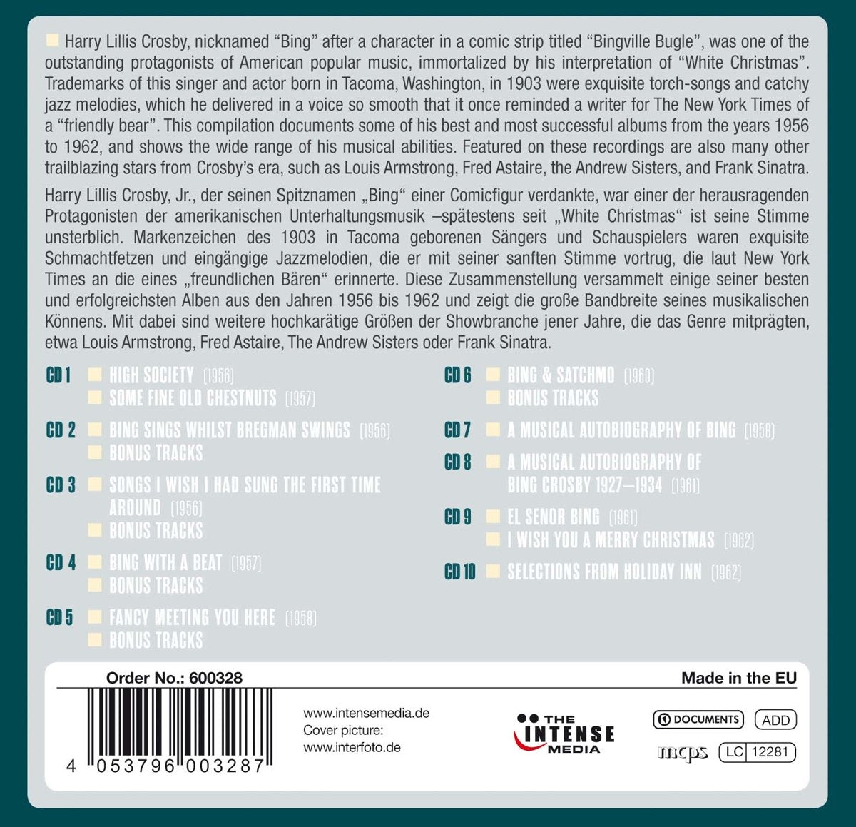 BING CROSBY: MILESTONES OF A LEGEND (10 CDS)
