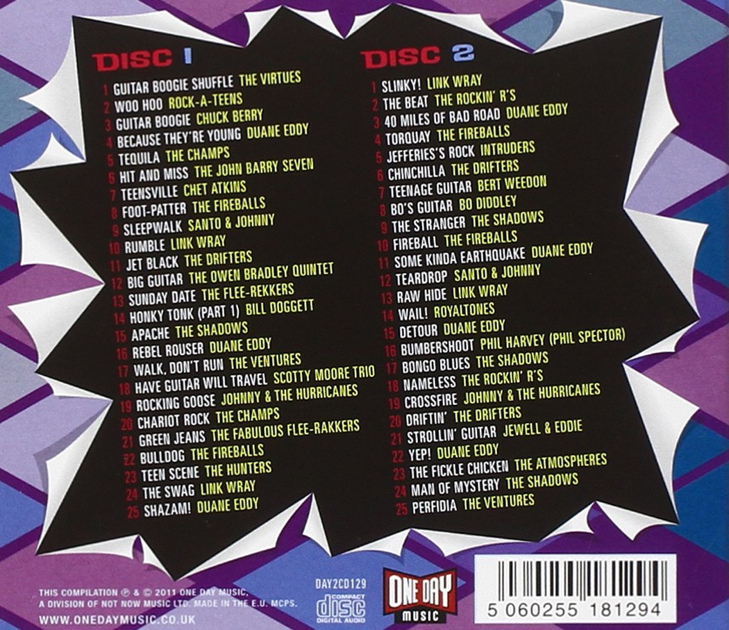 SHAZAM! GUITAR BUSTIN INSTRUMENTALS: Ventures, Chuck Berry, Duane Eddy, Shadows, Link Wray, Champs and More (2 CDs)