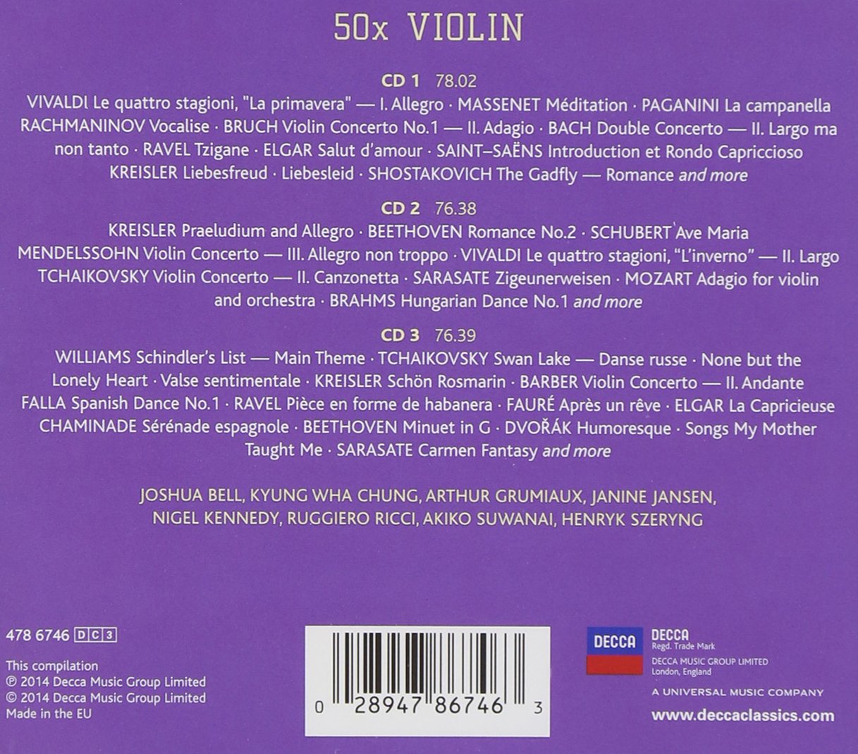 50 X VIOLIN (3 CDs)