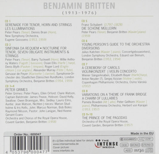 BRITTEN: 100TH BIRTHDAY COLLECTION (10 CDS)