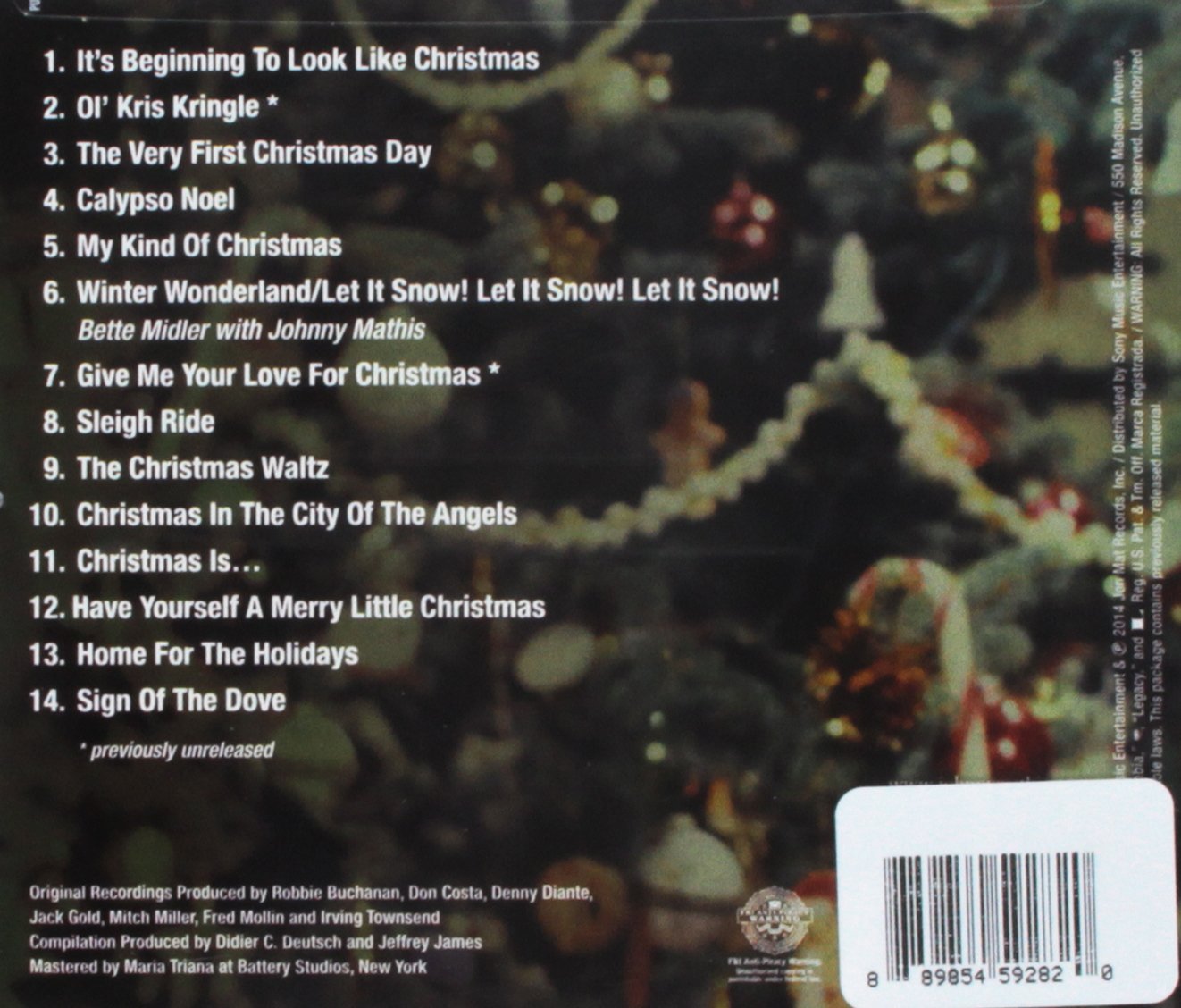 JOHNNY MATHIS - THE CLASSIC CHRISTMAS ALBUM