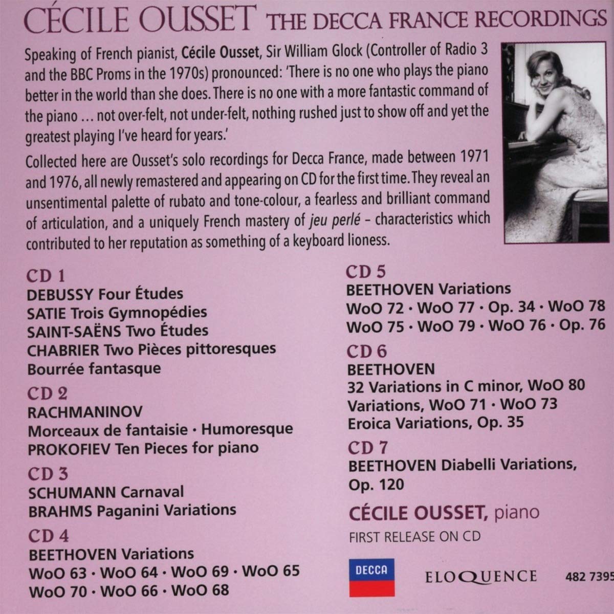CECILE OUSSET: THE FRENCH DECCA RECORDINGS (7 CDS)