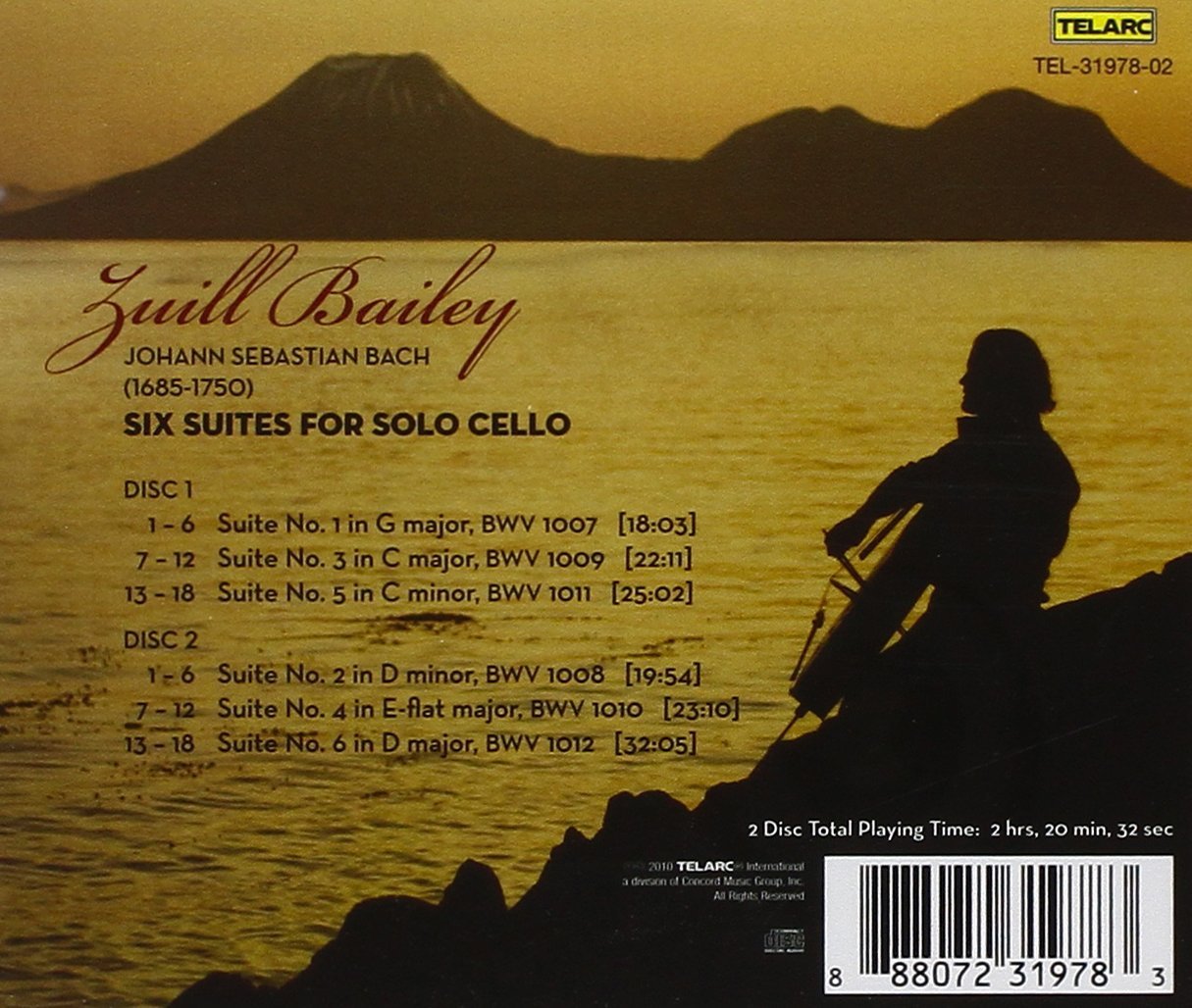 BACH: Cello Suites - Zuill Bailey (2 CDs)