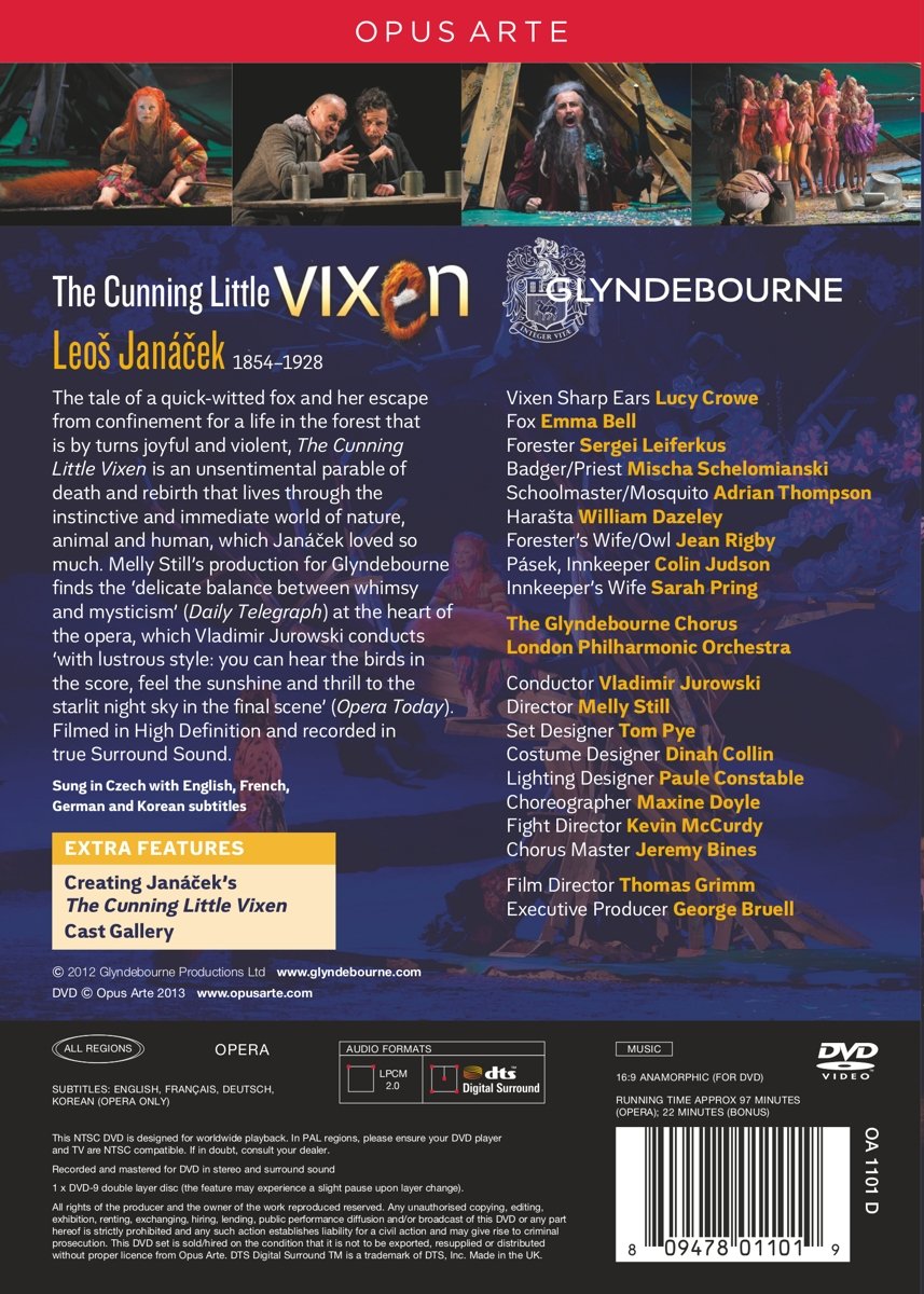 JANACEK: The Cunning Little Vixen - London Philharmonic, Glyndebourne Chorus, Jurowski (DVD)