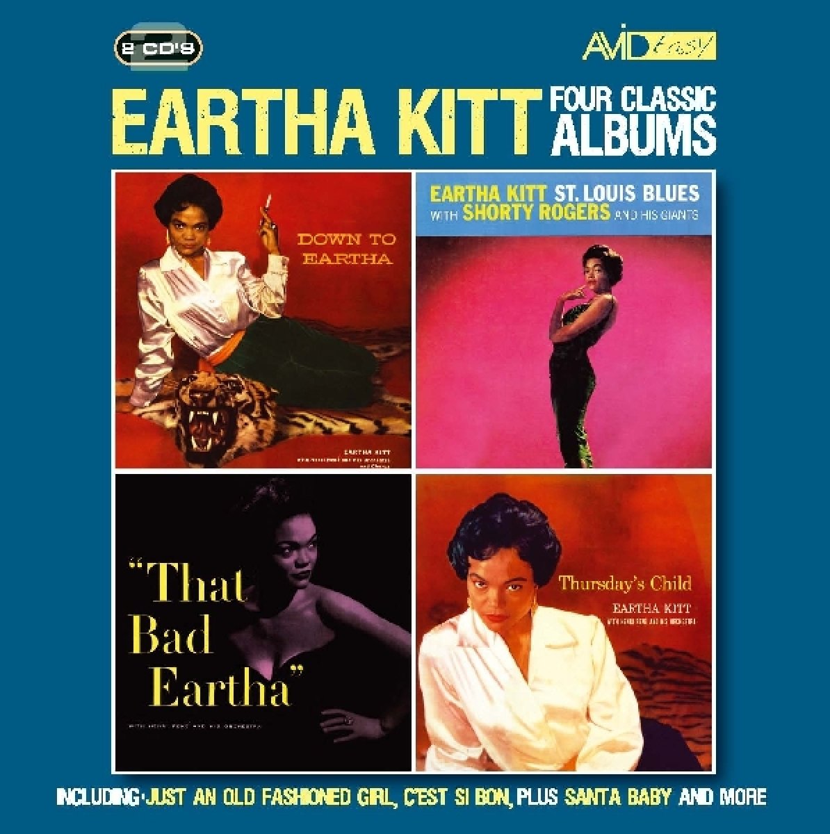 EARTHA KITT: FOUR CLASSIC ALBUMS (THAT BAD EARTHA / DOWN TO EARTHA / THURSDAYS CHILD /ST. LOUIS BLUES) (2CD)