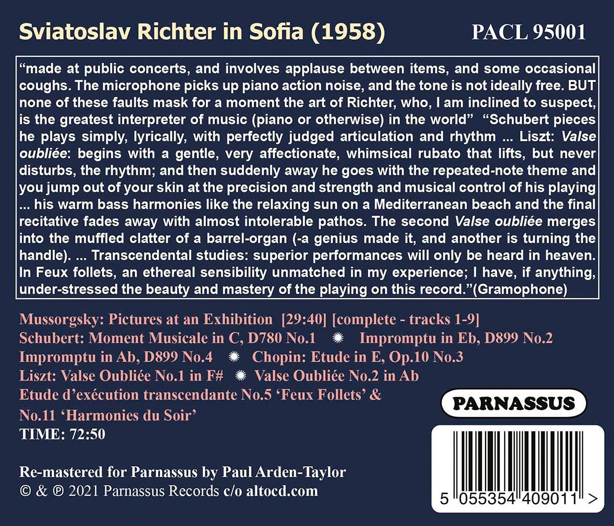 Sviatoslav Richter in Sofia Legendary Concerts - 1958
