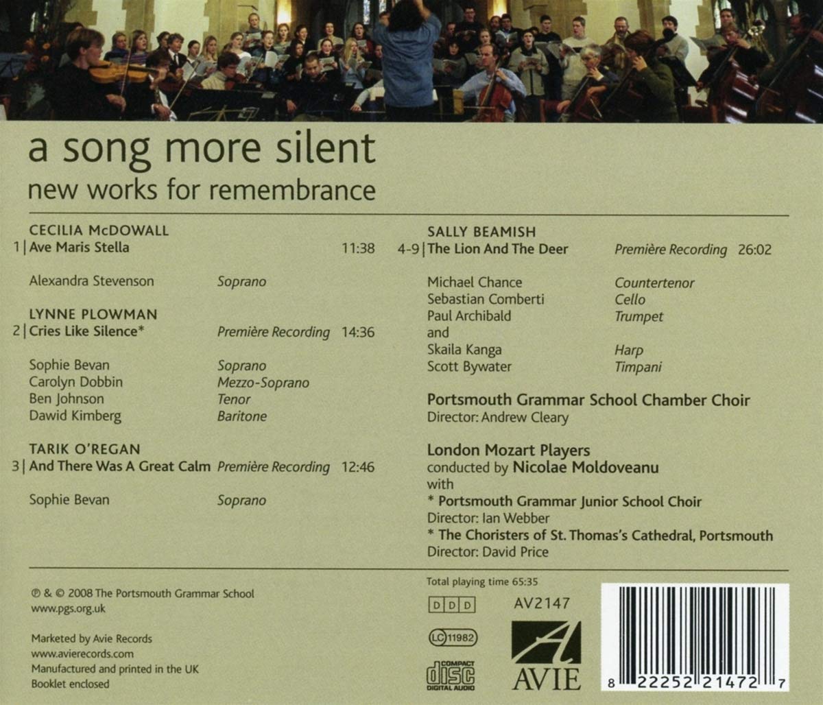 A Song More Silent: New Works for Remembrance Day - London Mozart Players