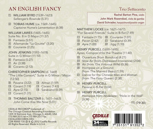 AN ENGLISH FANCY - TRIO SETTECENTO
