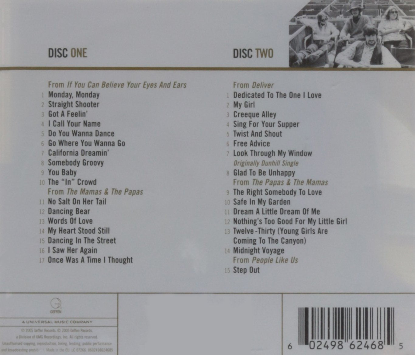 MAMAS & THE PAPAS: GOLD - Definitive Collection (2 CDs)