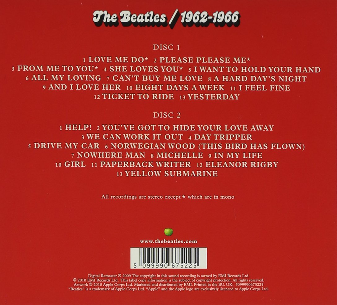 The Beatles: 1962-1966 (2 CDS, Remastered, Digipack Packaging)