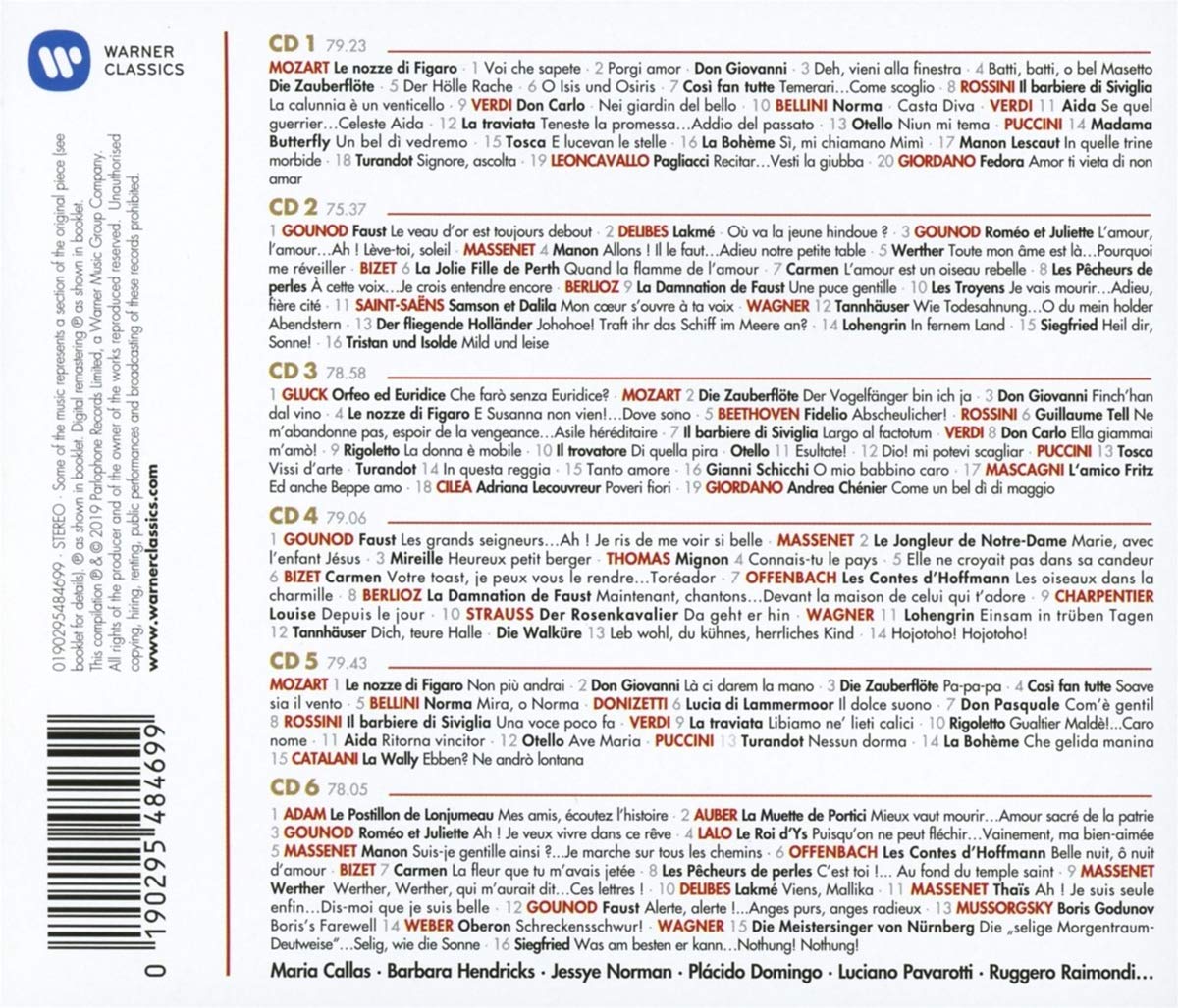 100 BEST OPERA CLASSICS (6 CDS)