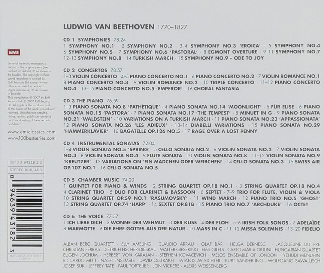 100 Best Beethoven (6 CDs)
