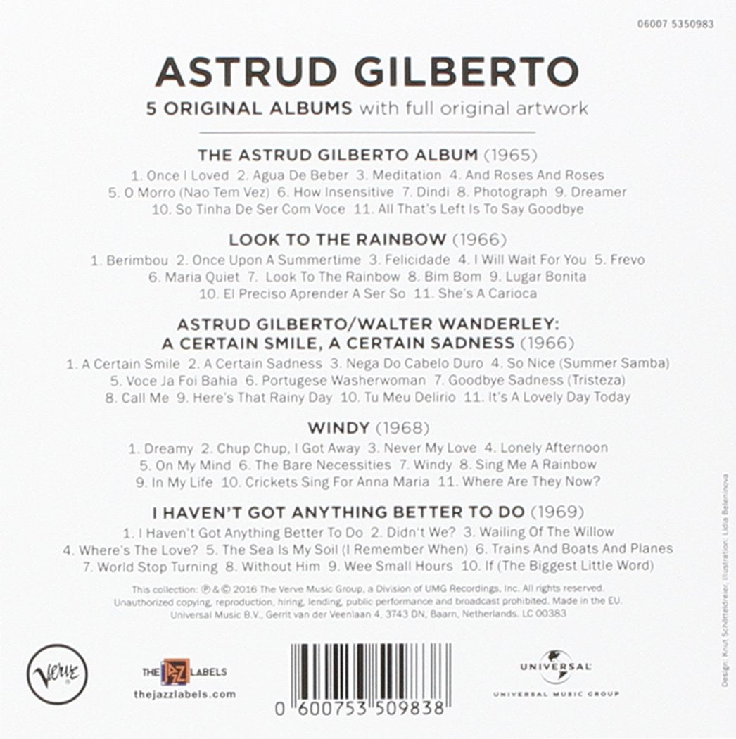 ASTRUD GILBERTO: 5 CLASSIC ALBUMS (5 CDS)