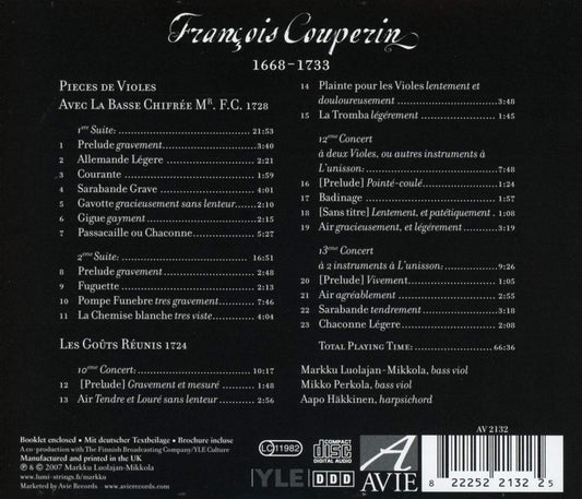 Couperin: Pieces de Violes - Markku Luolajan-Mikkola, Aapo Häkkinen