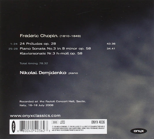 Chopin: 24 Preludes; Sonata No. 3 in B Minor - Nikolai Demidenko