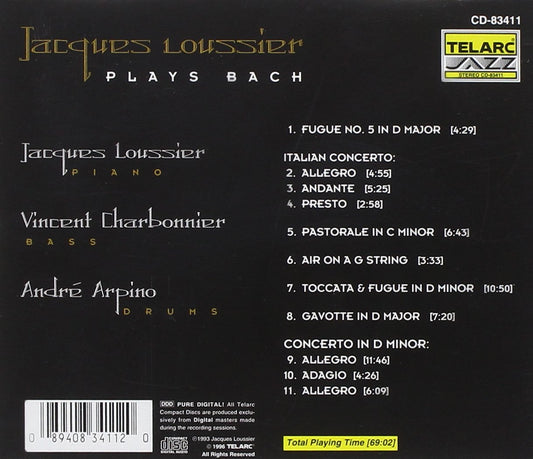 JACQUES LOUSSIER PLAYS BACH
