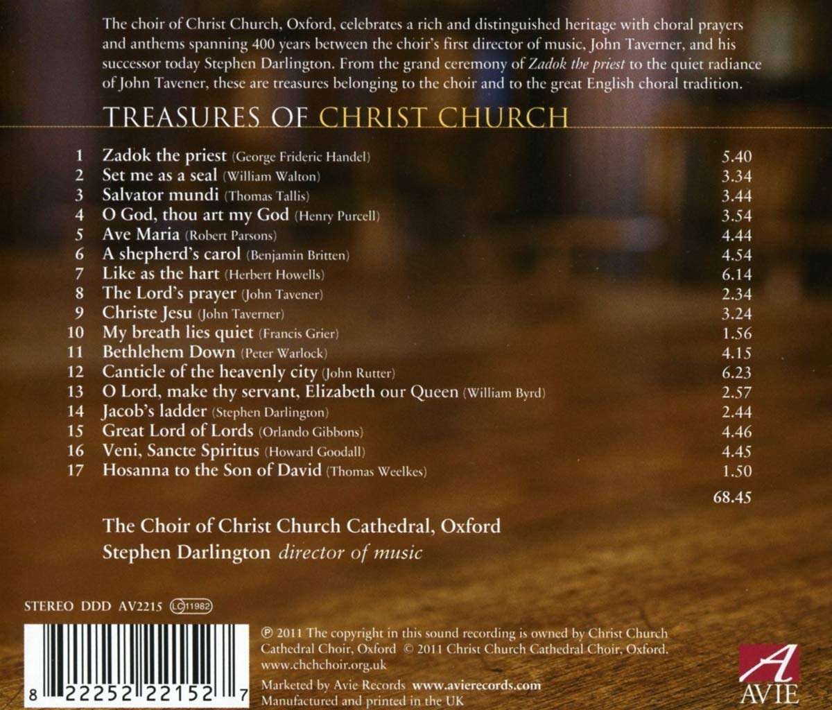 Treasures of Christ Church - Choir of Christ Church Cathedral, Oxford