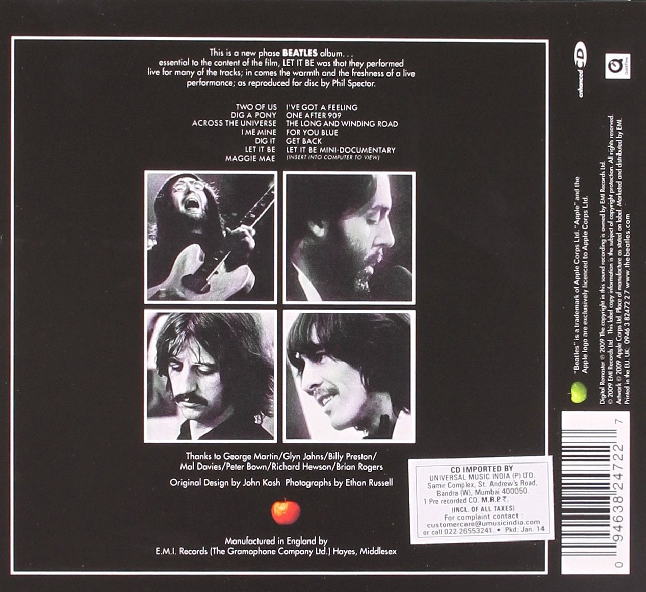 The Beatles: Let It Be (Limited Edition, Remastered, Digipack Packaging)