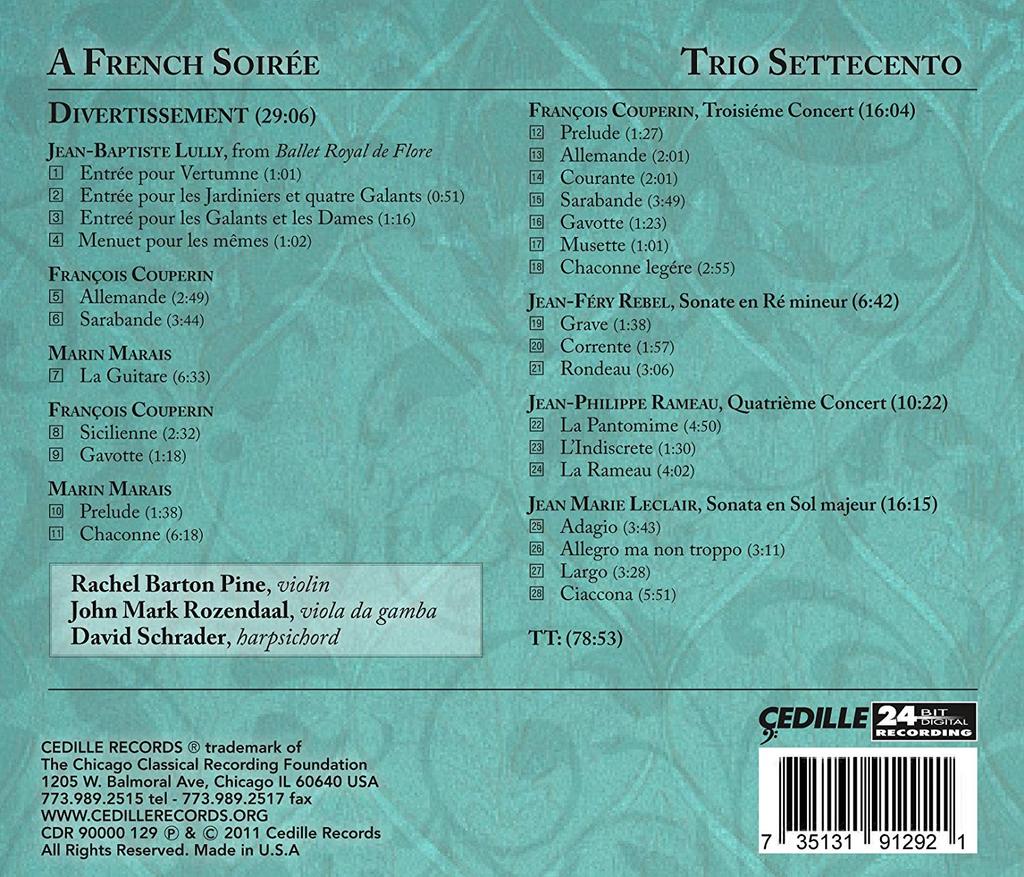 A FRENCH SOIREE: TRIO SETTECENTO