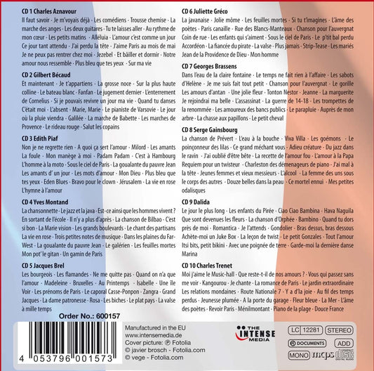 LES PLUS BELLES CHANSONS - Montand, Brel, Piaf and More (10 CDS)