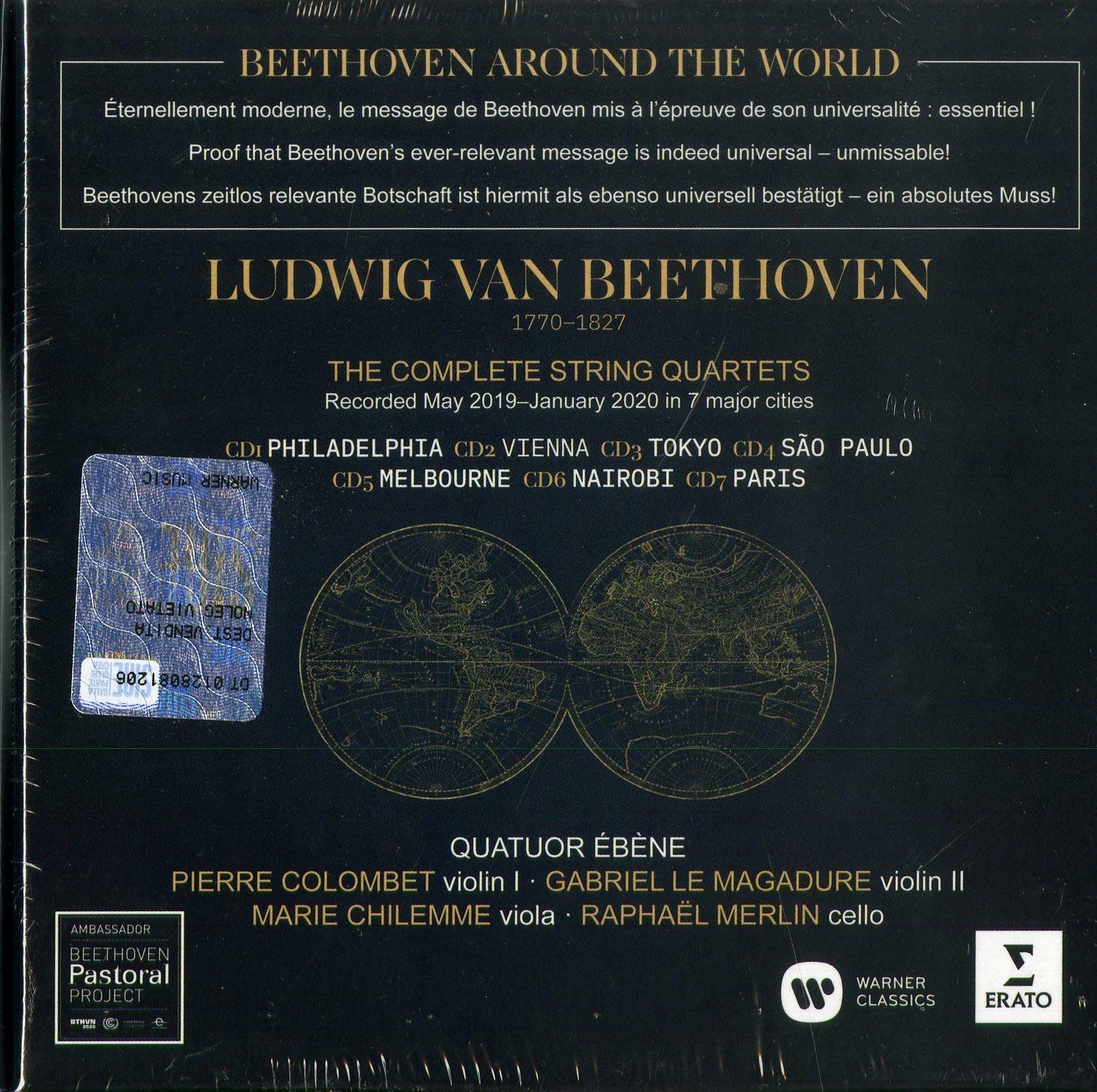 Beethoven Around the World: The Complete String Quartets - Quatuor Ebene (7 CDs)