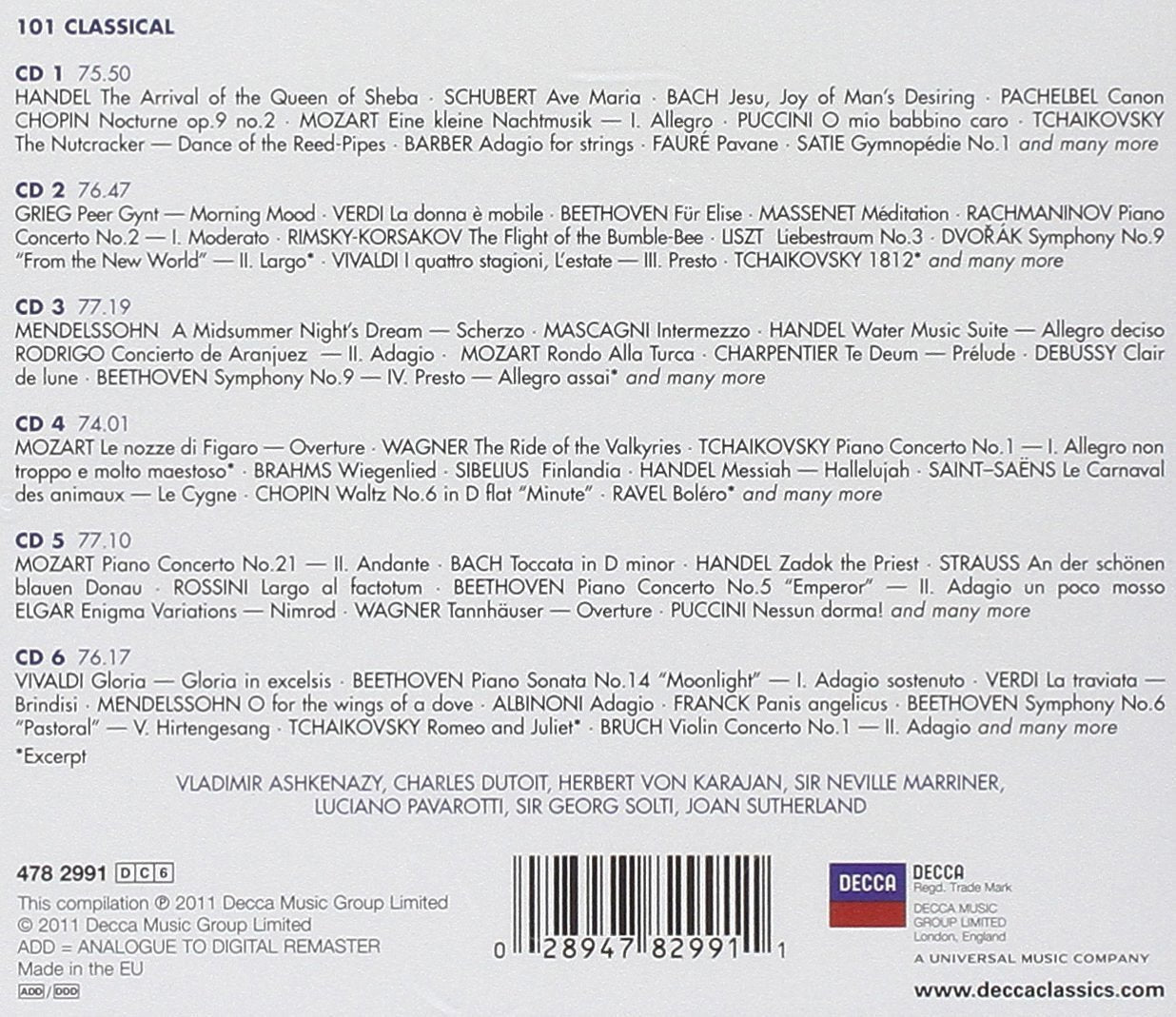 CLASSICAL 101 (6 CDS)