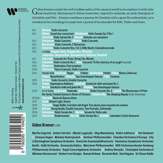 GIDON KREMER: THE WARNER COLLECTION (21 CDS)