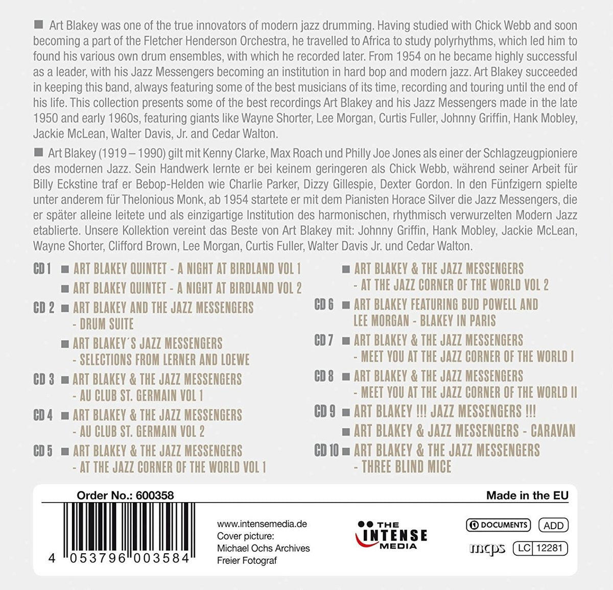 Art Blakey: Milestones of a Legend (10 CDs)