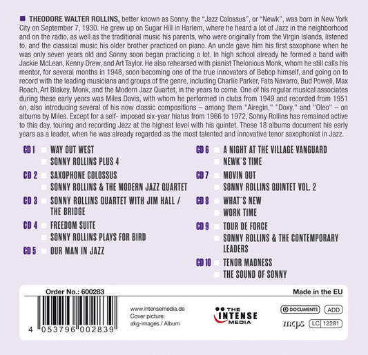 SONNY ROLLINS - MILESTONES OF A LEGEND (10 CDs)