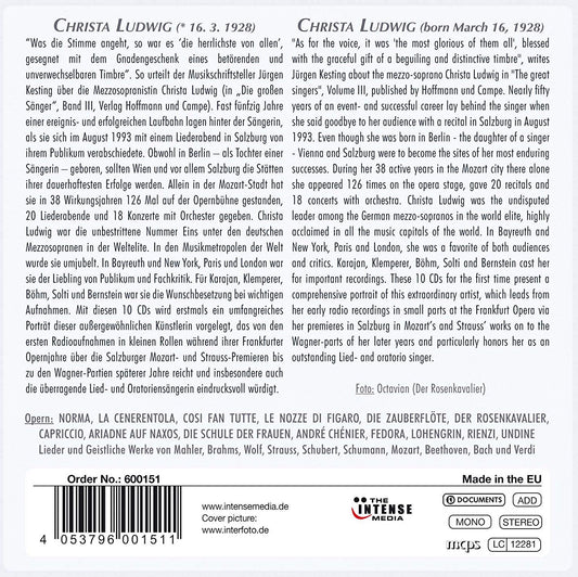 Christa Ludwig - Her First Recordings, Her Greatest Successes (10 CDs)