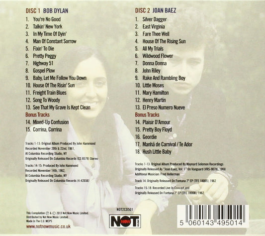 BOB DYLAN & JOAN BAEZ: VOICES OF A GENERATION (2 CDS)