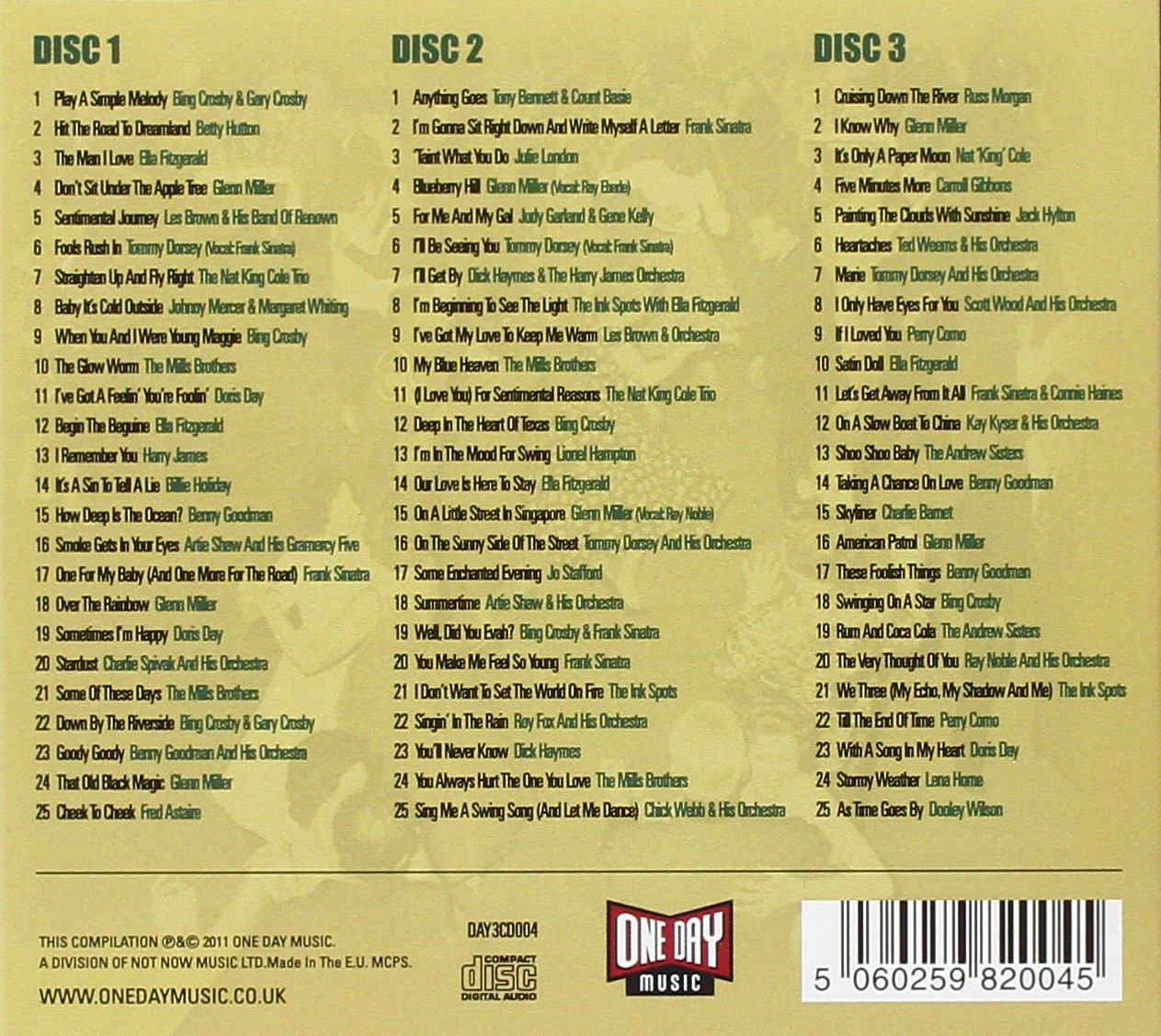 SWING SOMETHING SIMPLE: 75 SWINGING HITS (3 CDS)