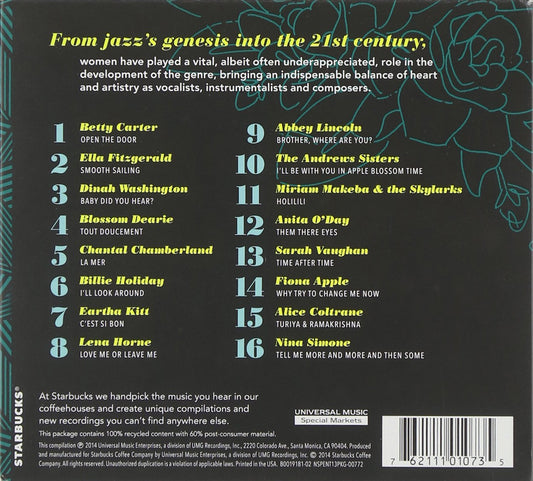 WOMEN OF JAZZ: Betty Carter, Ella Fitzgerald, Dinah Washington, Billie Holiday
