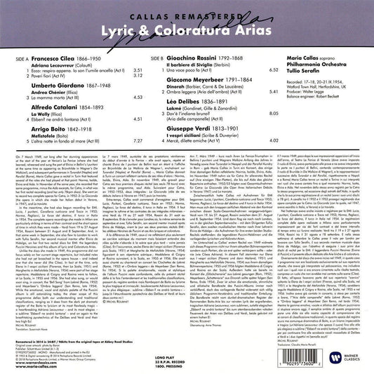 Operatic Arias - Maria Callas (VINYL)