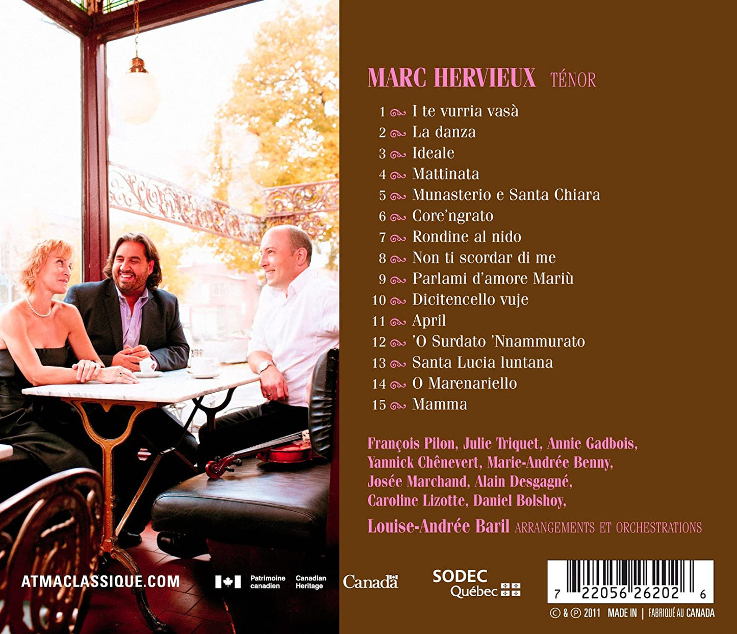 A Napoli - Italian Popular Songs: Marc Hervieux
