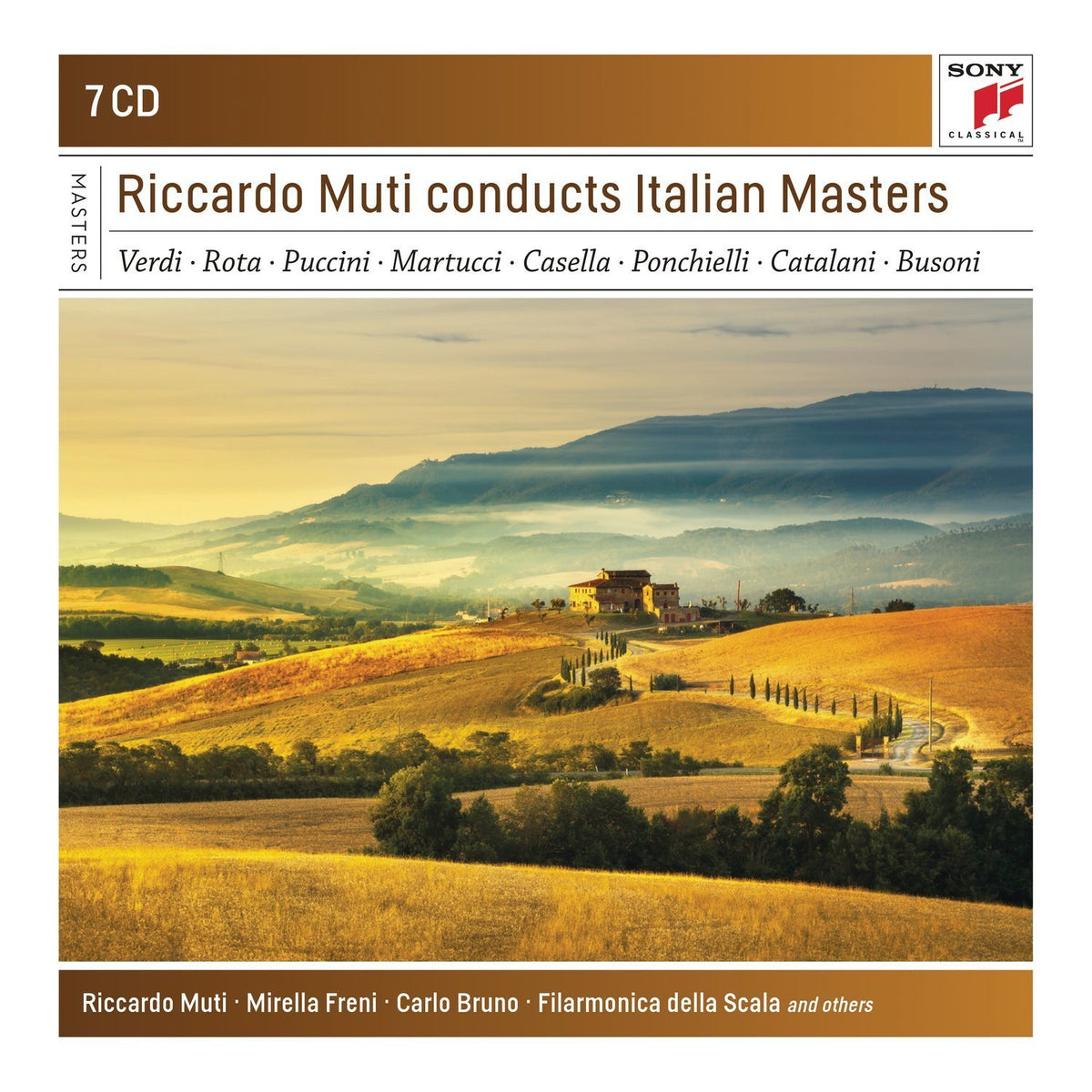 RICCARDO MUTI CONDUCTS ITALIAN MASTERS - ORCHESTRA FILARMONICA DELLA SCALA (7 CDS)