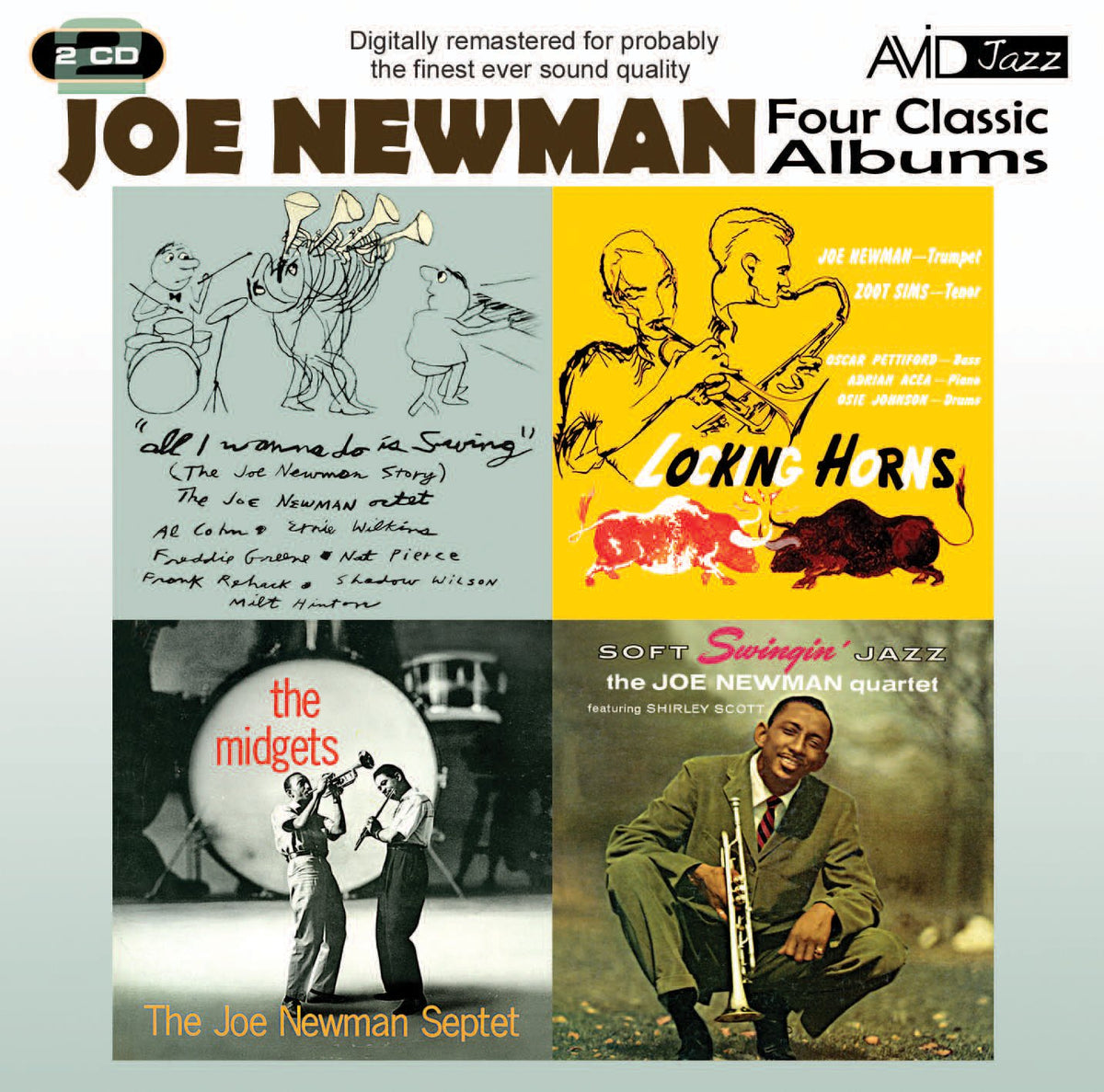JOE NEWMAN: FOUR CLASSIC ALBUMS (LOCKING HORNS / ALL I WANNA DO IS SWING / THE MIDGETS / SOFT SWINGIN’ JAZZ) (2CD)