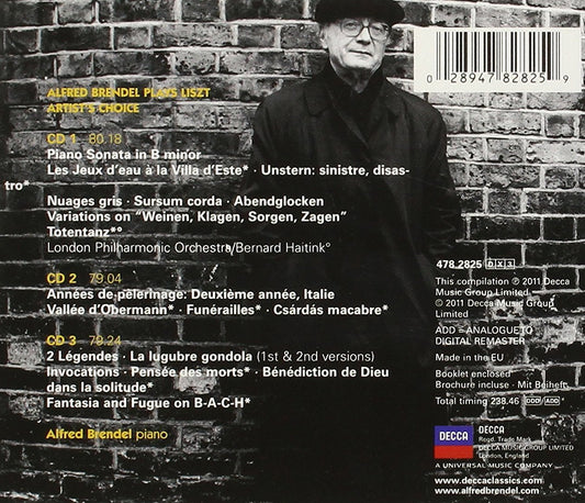 ALFRED BRENDEL: LISZT - ARTIST'S CHOICE (3 CDS)