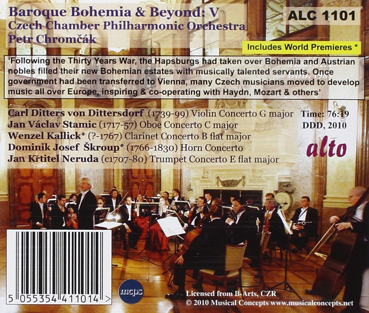 BAROQUE BOHEMIA & BEYOND, VOLUME 5 - CZECH CHAMBER PHILHARMONIC