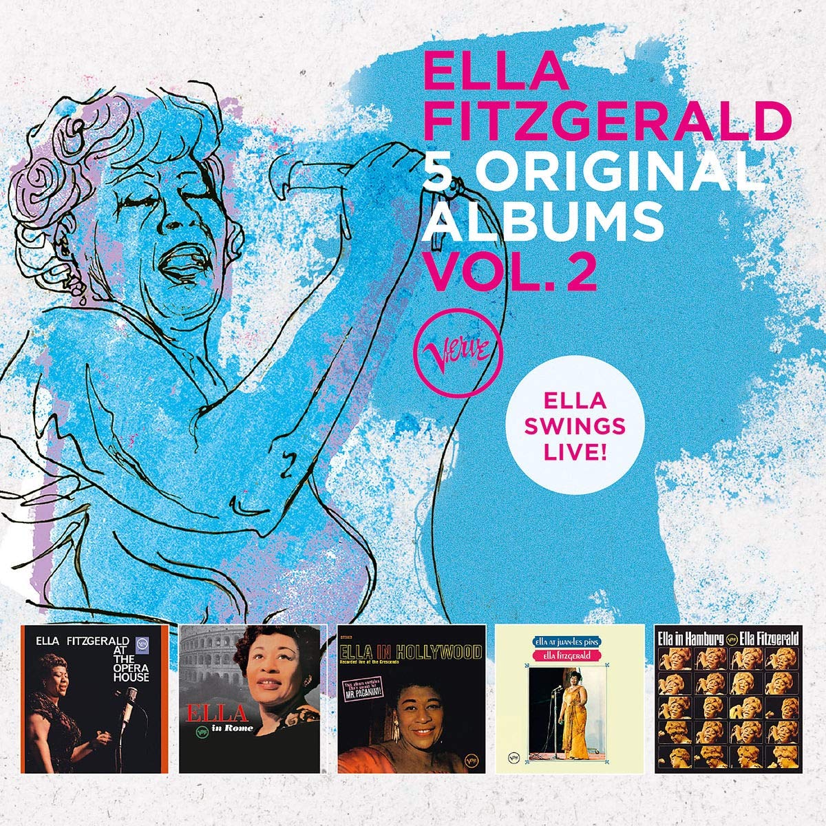 Ella Fitzgerald: 5 Original Albums Vol 2 - Ella Swings Live (5 CDS)