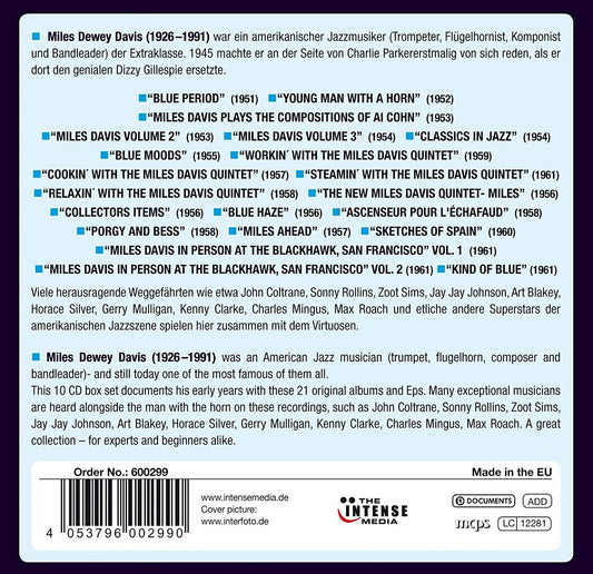 MILES DAVIS: MILESTONES OF A JAZZ LEGEND - 21 ORIGINAL ALBUMS (10 CDS)
