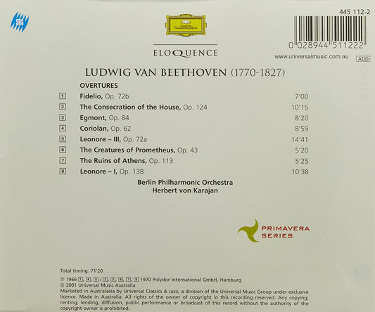 BEETHOVEN: Famous Overtures - Karajan, Berlin Philharmonic