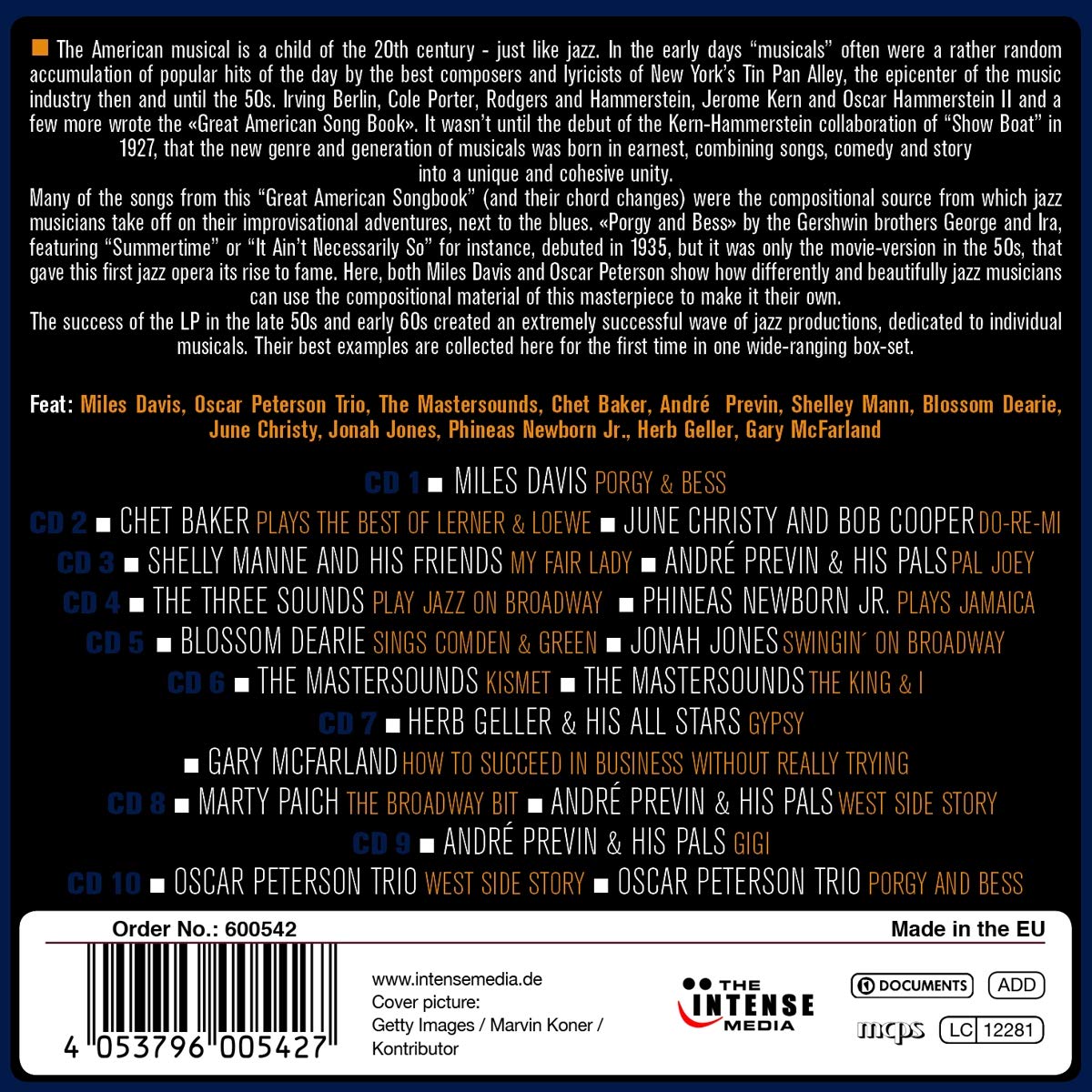 JAZZ ON BROADWAY (10 CDS)