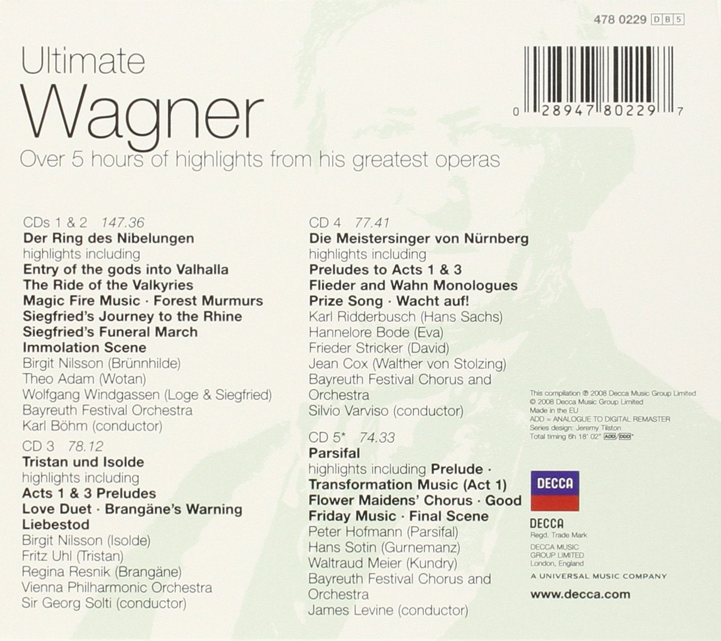 ULTIMATE WAGNER - 5 CDs