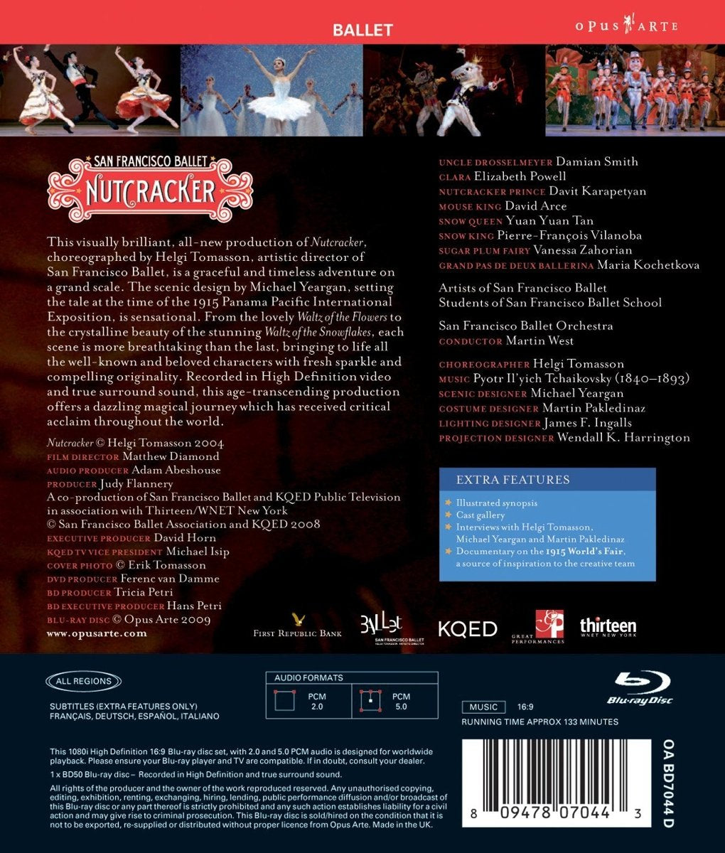 TCHAIKOVSKY: The Nutcracker - San Francisco Ballet (Blu-Ray)