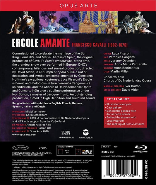 CAVALLI: Ercole Amante - Concerto Koln, Netherlands Opera (Blu-Ray DVD)